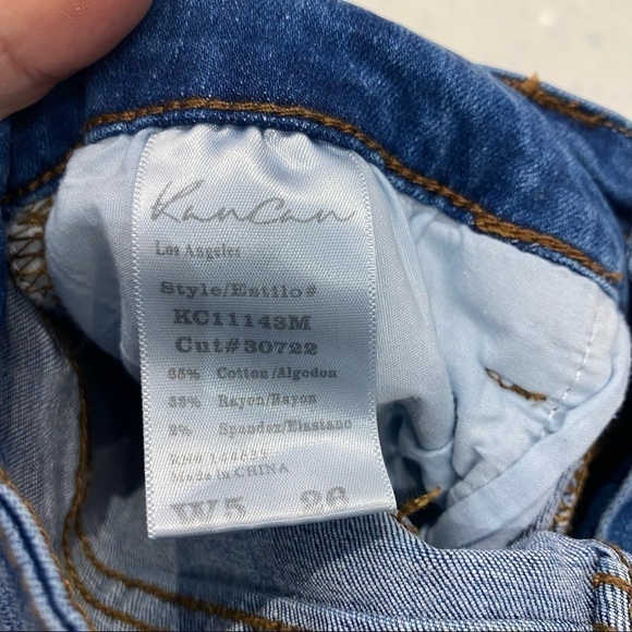 𝅺KANCAN High-Waisted Cutoff Denim Shorts Sz 26 - Picture 4 of 4